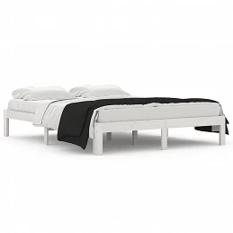Acquista Giroletto Bianco in Legno Massello 150x200 cm 5FT King Size con riferimento GHV-810371 della ditta GARDENHOME