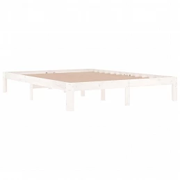 Acquista Giroletto Bianco in Legno Massello 150x200 cm 5FT King Size con riferimento GHV-810371 della ditta GARDENHOME