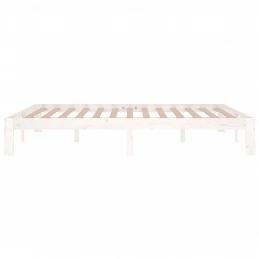 Acquista Giroletto Bianco in Legno Massello 150x200 cm 5FT King Size con riferimento GHV-810371 della ditta GARDENHOME