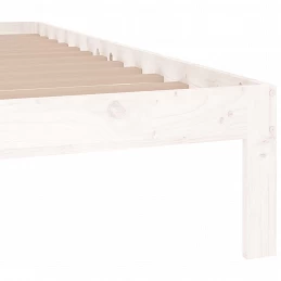 Acquista Giroletto Bianco in Legno Massello 150x200 cm 5FT King Size con riferimento GHV-810371 della ditta GARDENHOME
