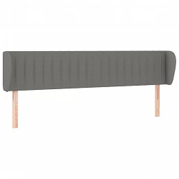 Acquista Testiera ad Orecchio Grigio Scuro 203x23x78/88 cm in Tessuto con riferimento GHV-3117405 della ditta GARDENHOME