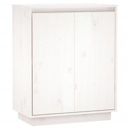 Acquista Credenza Bianca 60x34x75 cm in Legno Massello di Pino con riferimento GHV-813346 della ditta GARDENHOME