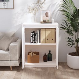 Acquista Credenza Bianca 60x34x75 cm in Legno Massello di Pino con riferimento GHV-813346 della ditta GARDENHOME