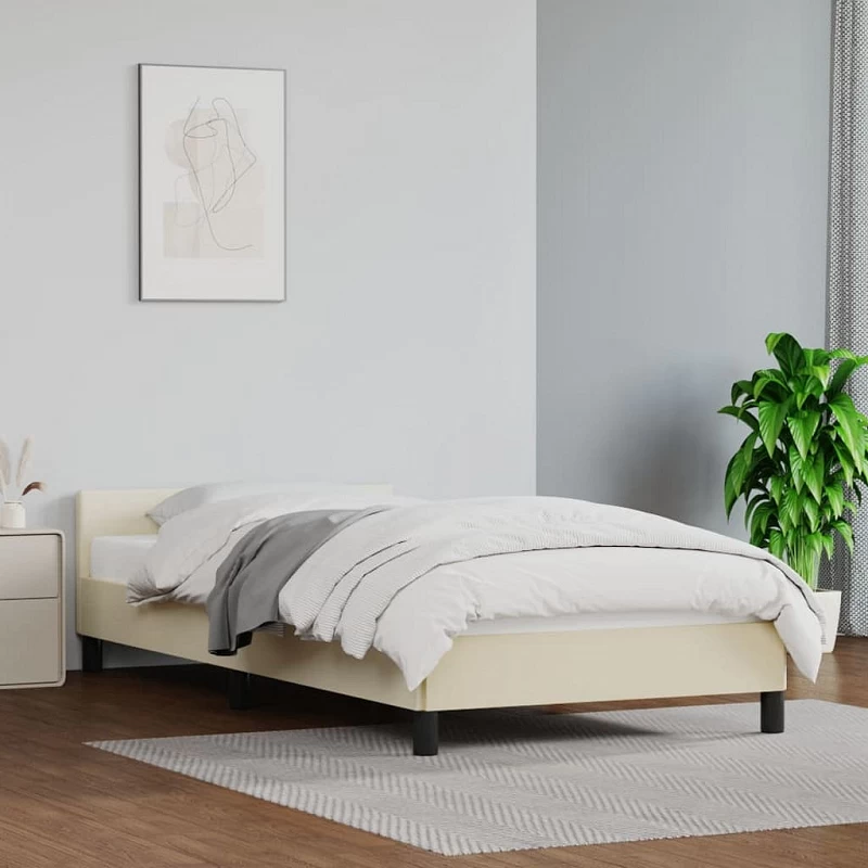 Acquista Giroletto con Testiera Crema 90x200 cm in Similpelle con riferimento GHV-347479 della ditta GARDENHOME