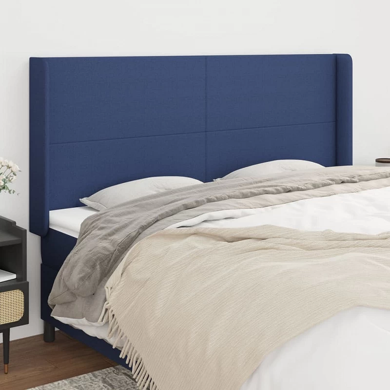 Acquista Testiera ad Orecchio Blu 183x16x118/128 cm in Tessuto con riferimento GHV-3119320 della ditta GARDENHOME