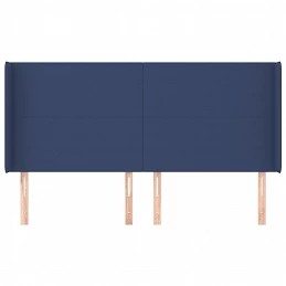 Acquista Testiera ad Orecchio Blu 183x16x118/128 cm in Tessuto con riferimento GHV-3119320 della ditta GARDENHOME