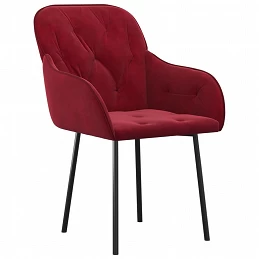 Acquista Sedie da Pranzo 2 pz Rosso Vino in Velluto con riferimento GHV-344850 della ditta GARDENHOME