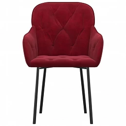 Acquista Sedie da Pranzo 2 pz Rosso Vino in Velluto con riferimento GHV-344850 della ditta GARDENHOME