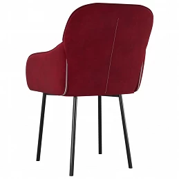 Acquista Sedie da Pranzo 2 pz Rosso Vino in Velluto con riferimento GHV-344850 della ditta GARDENHOME