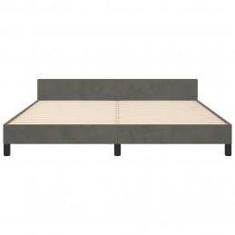 Acquista Giroletto con Testiera Grigio Scuro 160x200 cm in Velluto con riferimento GHV-347580 della ditta GARDENHOME