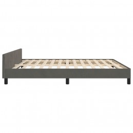 Acquista Giroletto con Testiera Grigio Scuro 160x200 cm in Velluto con riferimento GHV-347580 della ditta GARDENHOME