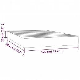 Acquista Materasso a Molle Insacchettate Nero 120x200x20 cm in Velluto con riferimento GHV-347770 della ditta GARDENHOME
