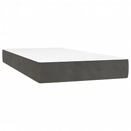 Acquista Letto a Molle con Materasso e LED Grigio Scuro 80x200cm Velluto con riferimento GHV-3136210 della ditta GARDENHOME