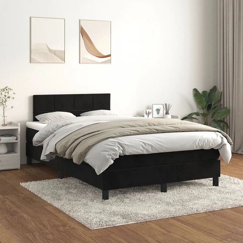 Acquista Giroletto a Molle con Materasso Nero 120x200 cm in Velluto con riferimento GHV-3141295 della ditta GARDENHOME