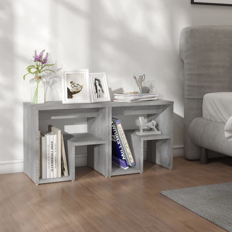 Acquista Comodini Grigio Sonoma 2 pz 40x30x40 cm in Legno Multistrato con riferimento GHV-815180 della ditta GARDENHOME
