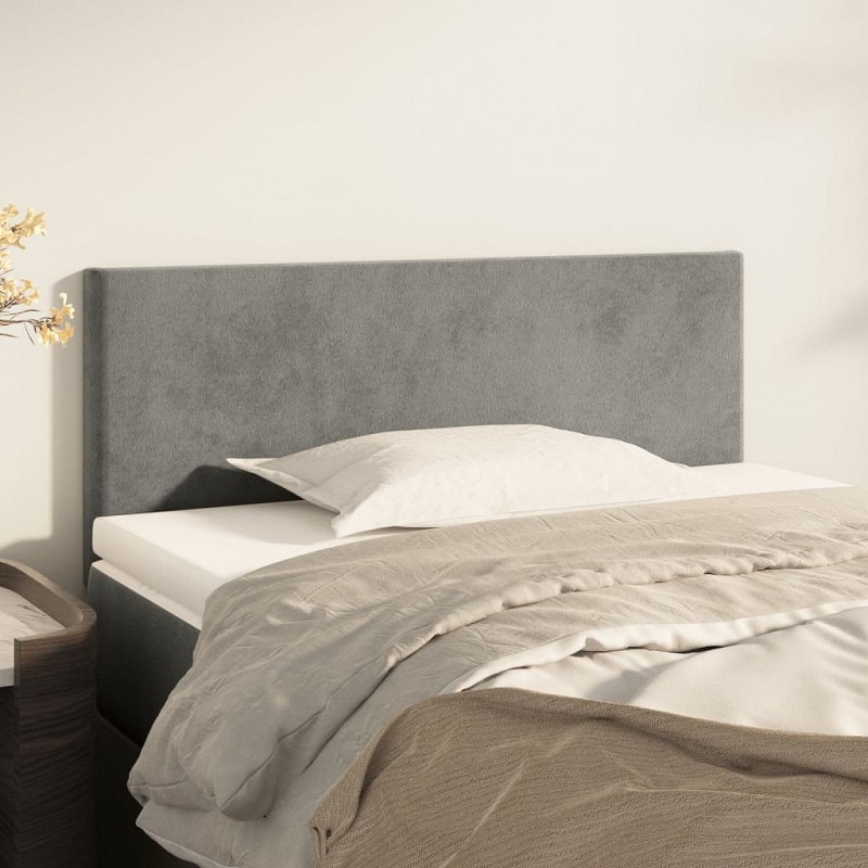 Acquista Testiera Grigio Chiaro 80x5x78/88 cm in Velluto con riferimento GHV-345738 della ditta GARDENHOME