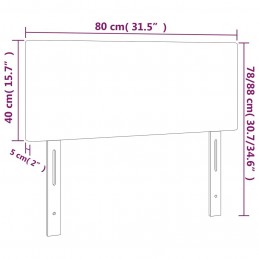 Acquista Testiera Grigio Chiaro 80x5x78/88 cm in Velluto con riferimento GHV-345738 della ditta GARDENHOME