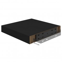 Acquista Mensole a Muro 4 pz Nere 23x23,5x3,8 cm in MDF con riferimento GHV-323825 della ditta GARDENHOME