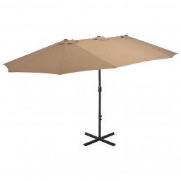 Acquista Ombrellone da Esterni Palo in Alluminio 460x270cm Grigio Talpa con riferimento GHV-44870 della ditta GARDENHOME