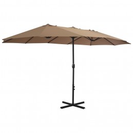 Acquista Ombrellone da Esterni Palo in Alluminio 460x270cm Grigio Talpa con riferimento GHV-44870 della ditta GARDENHOME