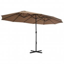 Acquista Ombrellone da Esterni Palo in Alluminio 460x270cm Grigio Talpa con riferimento GHV-44870 della ditta GARDENHOME