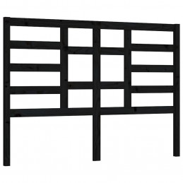 Acquista Testiera per Letto Nera 126x4x104 cm in Legno Massello di Pino con riferimento GHV-818134 della ditta GARDENHOME