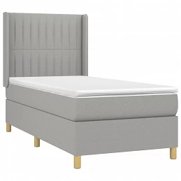 Acquista Letto a Molle Materasso e LED Grigio Chiaro 100x200 cm Tessuto con riferimento GHV-3139013 della ditta GARDENHOME