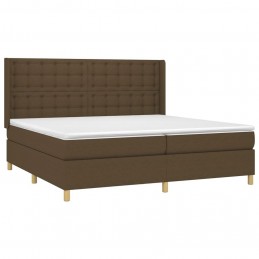 Acquista Giroletto a Molle con Materasso Marrone Scuro 200x200cm Tessuto con riferimento GHV-3132340 della ditta GARDENHOME