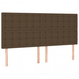 Acquista Giroletto a Molle con Materasso Marrone Scuro 200x200cm Tessuto con riferimento GHV-3132340 della ditta GARDENHOME