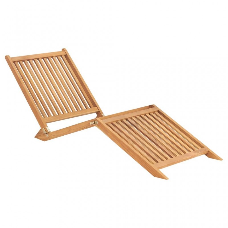 Acquista Lettino Prendisole in Legno Massello di Teak con riferimento GHV-316152 della ditta GARDENHOME