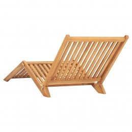 Acquista Lettino Prendisole in Legno Massello di Teak con riferimento GHV-316152 della ditta GARDENHOME