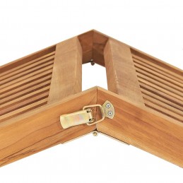 Acquista Lettino Prendisole in Legno Massello di Teak con riferimento GHV-316152 della ditta GARDENHOME