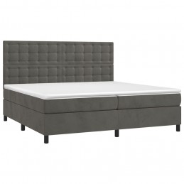 Acquista Letto a Molle con Materasso e LED Grigio Scuro 200x200 cm con riferimento GHV-3136384 della ditta GARDENHOME