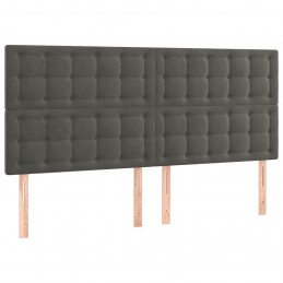 Acquista Letto a Molle con Materasso e LED Grigio Scuro 200x200 cm con riferimento GHV-3136384 della ditta GARDENHOME