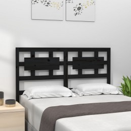 Acquista Testiera per Letto Nera 185,5x4x100cm in Legno Massello di Pino con riferimento GHV-818059 della ditta GARDENHOME