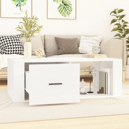Acquista Tavolino da Salotto Bianco 100x50,5x35 cm in Legno Multistrato con riferimento GHV-816536 della ditta GARDENHOME