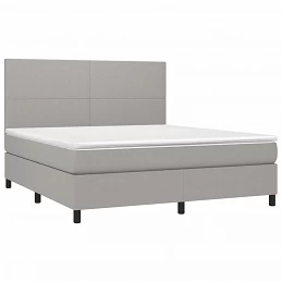 Acquista Letto a Molle Materasso e LED Grigio Chiaro 180x200 cm Tessuto con riferimento GHV-3134733 della ditta GARDENHOME