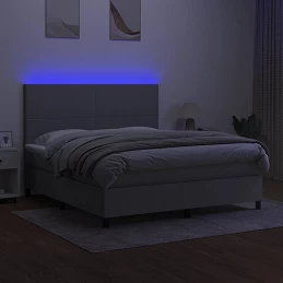 Acquista Letto a Molle Materasso e LED Grigio Chiaro 180x200 cm Tessuto con riferimento GHV-3134733 della ditta GARDENHOME