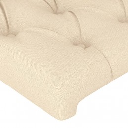 Acquista Testiera a LED Crema 203x23x118/128 cm in Tessuto con riferimento GHV-3124411 della ditta GARDENHOME
