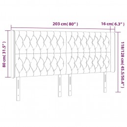 Acquista Testiera a LED Crema 203x23x118/128 cm in Tessuto con riferimento GHV-3124411 della ditta GARDENHOME