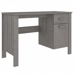 Acquista Scrivania Grigio Chiaro 113x50x75 cm in Legno Massello di Pino con riferimento GHV-340463 della ditta GARDENHOME