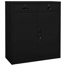 Acquista Armadio per Ufficio Nero 90x40x102 cm in Acciaio con riferimento GHV-336411 della ditta GARDENHOME
