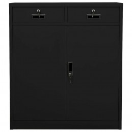 Acquista Armadio per Ufficio Nero 90x40x102 cm in Acciaio con riferimento GHV-336411 della ditta GARDENHOME