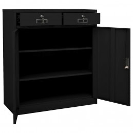 Acquista Armadio per Ufficio Nero 90x40x102 cm in Acciaio con riferimento GHV-336411 della ditta GARDENHOME