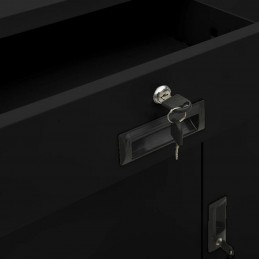 Acquista Armadio per Ufficio Nero 90x40x102 cm in Acciaio con riferimento GHV-336411 della ditta GARDENHOME