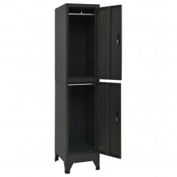 Acquista Armadietto con Serratura Antracite 38x45x180 cm in Acciaio con riferimento GHV-339779 della ditta GARDENHOME