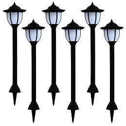 Acquista Lampade Solari da Esterni 6 pz a LED Nero con riferimento GHV-277138 della ditta GARDENHOME
