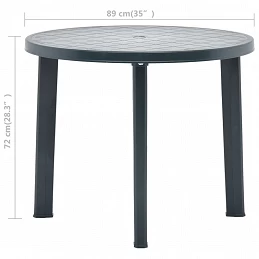 Acquista Tavolo da Giardino Verde 89 cm in Plastica con riferimento GHV-48806 della ditta GARDENHOME