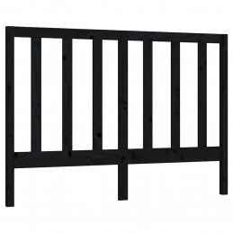 Acquista Testiera per Letto Nera 126x4x100 cm in Legno Massello di Pino con riferimento GHV-817684 della ditta GARDENHOME