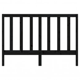 Acquista Testiera per Letto Nera 126x4x100 cm in Legno Massello di Pino con riferimento GHV-817684 della ditta GARDENHOME